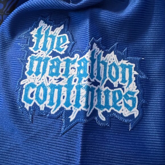 Brand X The Marathon Continues Baseball Jersey NWT Small - Picture 5 of 7